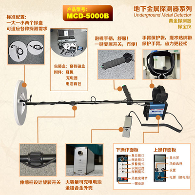 LCD display panel Long Range Treasure Hunter MCD-5000B